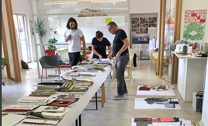 Copyright ©Trevira GmbH | Work in progress: selection of fabrics for the Trevira CS special exhibition curated by studio aisslinger Copyright ©Trevira GmbH | Work in progress: selection of fabrics for the Trevira CS special exhibition curated by studio aisslinger