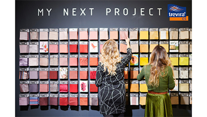 © Trevira GmbH - Trevira CS sample wall in the special exhibition © Trevira GmbH - Trevira CS sample wall in the special exhibition