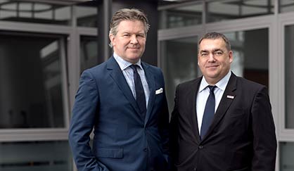 f.l.t.r: Head of the Filament BU Edo Lieven and Trevira CEO Klaus Holz © 2018 Trevira GmbH f.l.t.r: Head of the Filament BU Edo Lieven and Trevira CEO Klaus Holz © 2018 Trevira GmbH