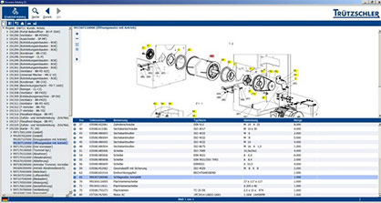 The spare parts catalogue in the Truetzschler online shop shows the customer which spare parts are relevant to their machine configuration, and provides an overview of the most important details. © 2021 Truetzschler The spare parts catalogue in the Truetzschler online shop shows the customer which spare parts are relevant to their machine configuration, and provides an overview of the most important details. © 2021 Truetzschler