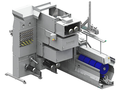 An OPTIMA for IDY draw frame with four heated godet duos. © 2022 Trützschler An OPTIMA for IDY draw frame with four heated godet duos. © 2022 Trützschler