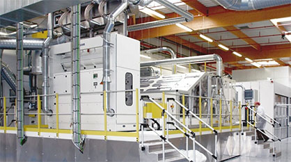 Spunlacing line for hygiene cotton nonwovens © 2022 Trützschler Spunlacing line for hygiene cotton nonwovens © 2022 Trützschler