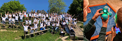 The „Azubis an Schulen“ project uses playful methods to teach the school-age children digital skills. © 2022 Trützschler The „Azubis an Schulen“ project uses playful methods to teach the school-age children digital skills. © 2022 Trützschler
