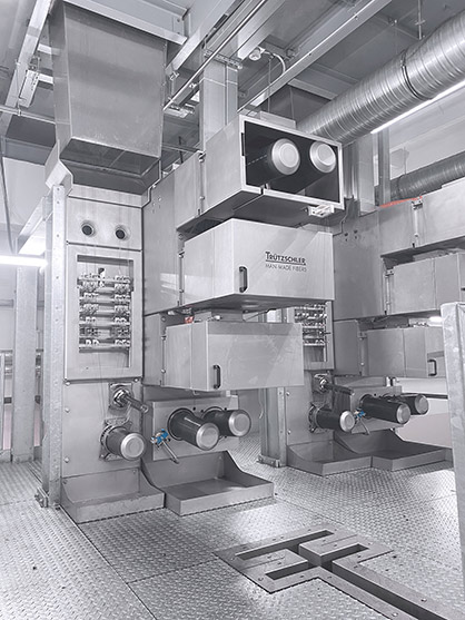 Trützschler Man-Made Fibers new TEC-O40 system for industrial yarn © 2022 Trützschler Trützschler Man-Made Fibers new TEC-O40 system for industrial yarn © 2022 Trützschler