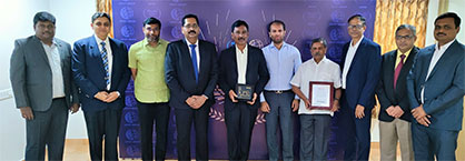 S. Senthilnathan, Deputy General Manager, A.T.E., Ashish Sharma, Senior Vice President, Sales and Marketing, Trützschler India, R. Arunkumar, Director, Lucky Group, Joseph Thomson, CEO, Trützschler India, G Rajamanickam, Executive Director, Mothi Spinner Private Limited, R. Sarvana Prabhu, Director, Lucky Group, P. Viswanathan, Director, Lucky Group, A. Suresh, Vice President (Strategy), A.T.E., S. K. Joshi, Deputy General Manager, Trützschler India, N Shanmugavel, Senior Sales Manager, A.T.E. © 2022 Trützschler