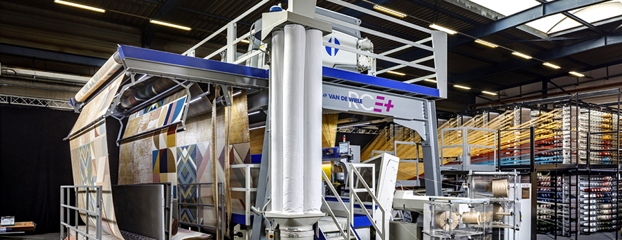 Texdata International - The new Vandewiele RCE2+ digital carpet weaving  machine at ITMA 2019