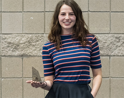 Alicia Ferreira de Sousa from L’École de la Maille de Paris was announced the winner of the inaugural adidas x Woolmark Performance Challenge. (c) 2018 Woolmark Alicia Ferreira de Sousa from L’École de la Maille de Paris was announced the winner of the inaugural adidas x Woolmark Performance Challenge. (c) 2018 Woolmark