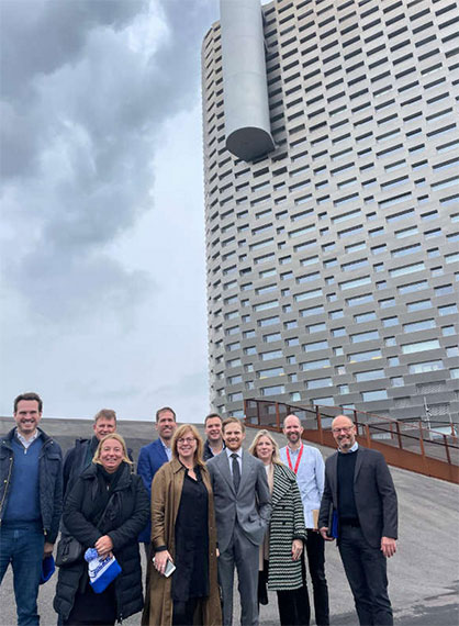 During the two-day event, attendees visited Amager Bakke, also known as Copenhill. © 2022 wornagain technologies